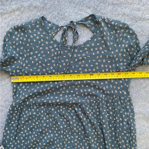 AMERICAN Eagle  Open Back Printed Baby Doll Dress Size XS (slightly shrunk) - Picture 8 of 11